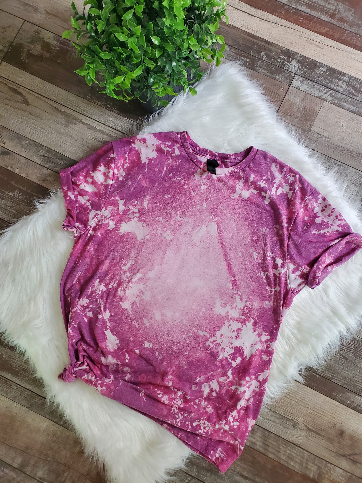 Bleached Tee "NO PRINT"