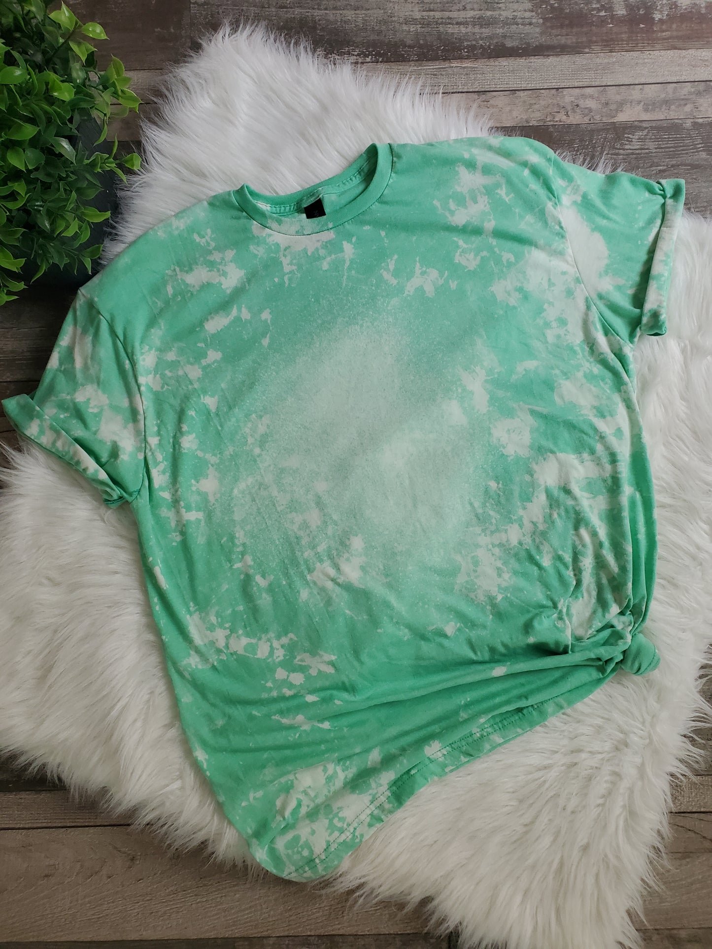 Bleached Tee "NO PRINT"