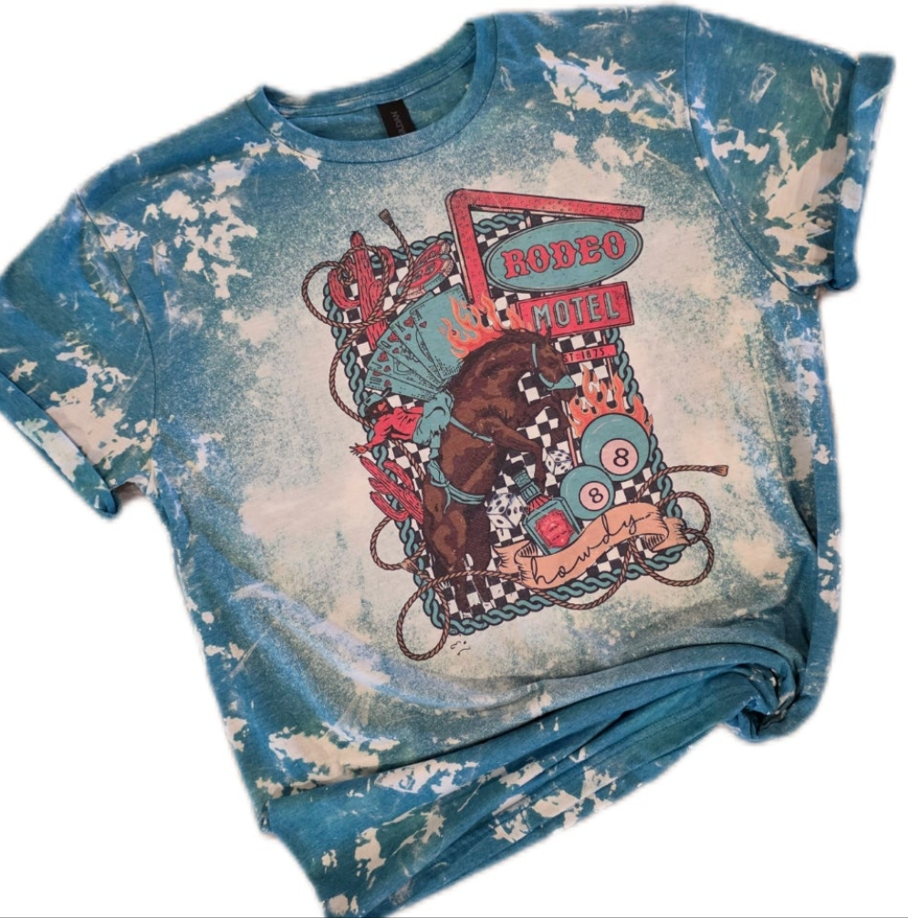 Western Rodeo Bleached Tee