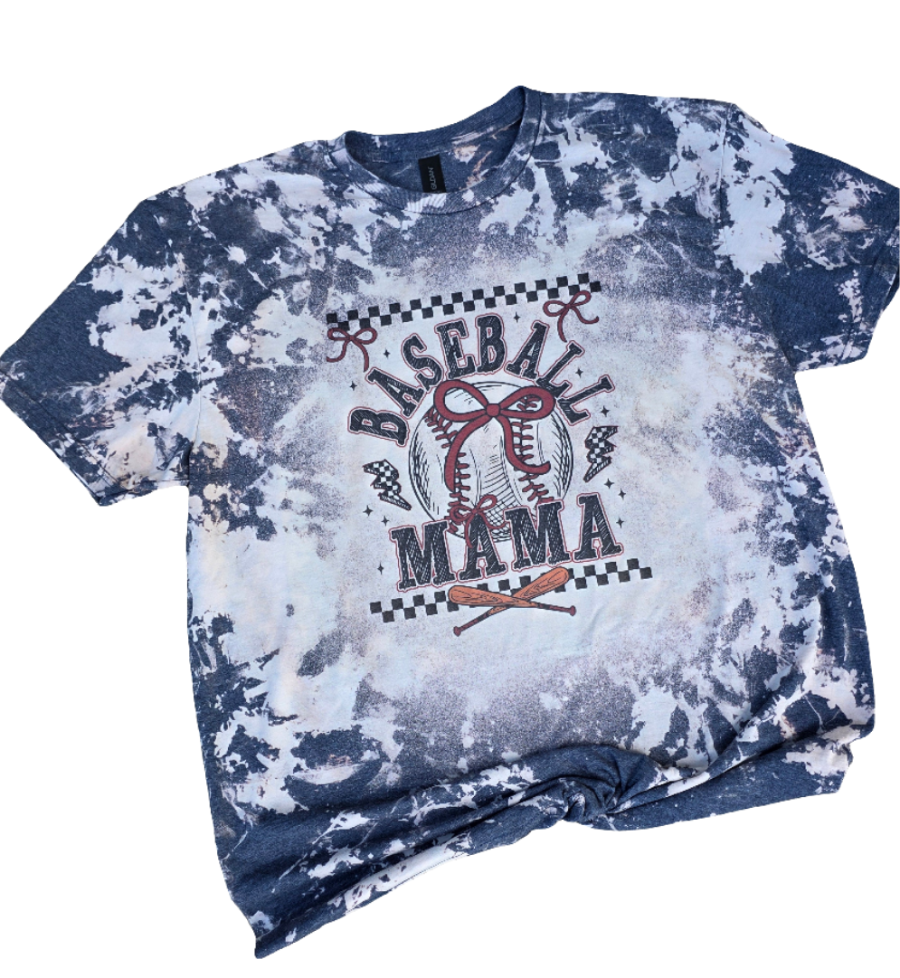 Baseball Mama Bleached Tee