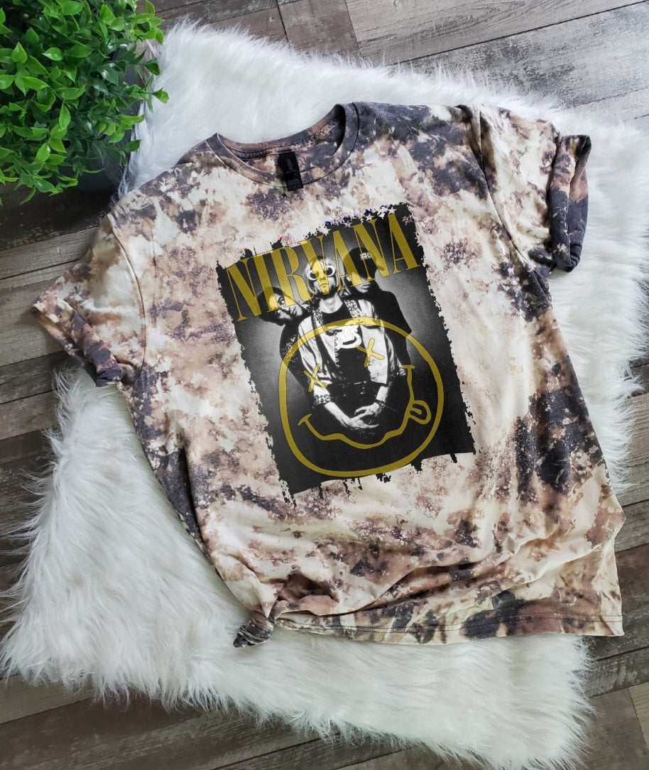Nirvana Bleached Tee