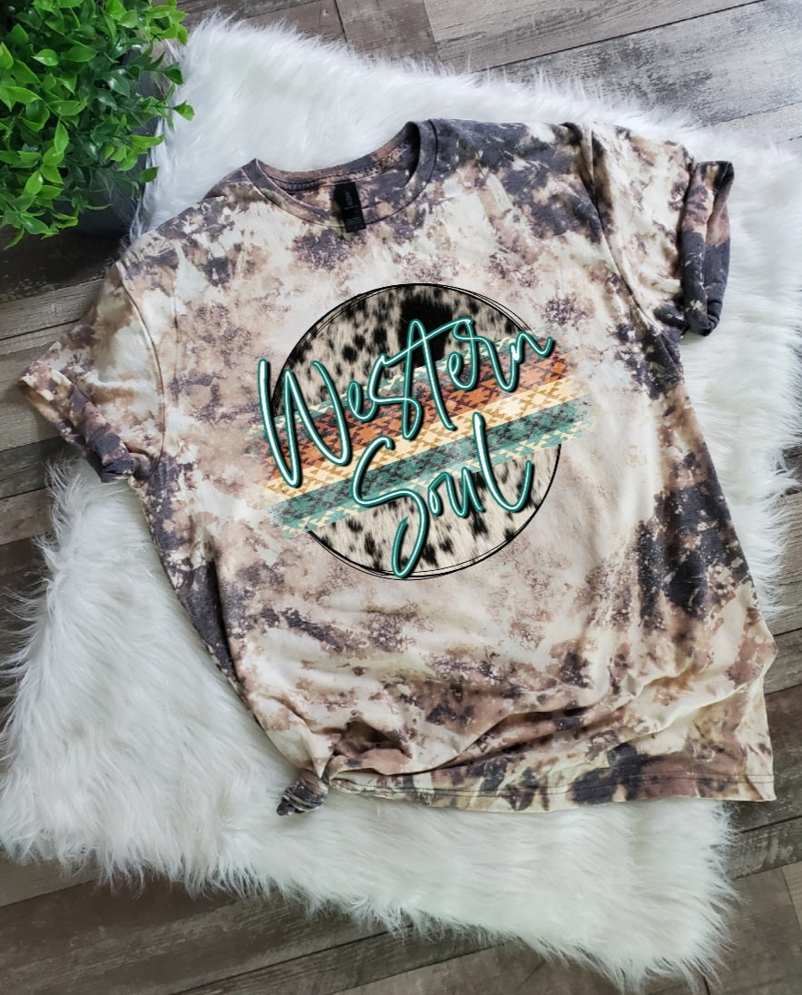 Western Soul Bleached Tee