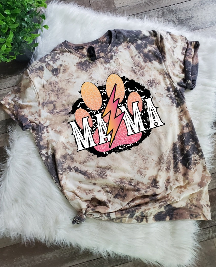 Fur Mama Bleached tee