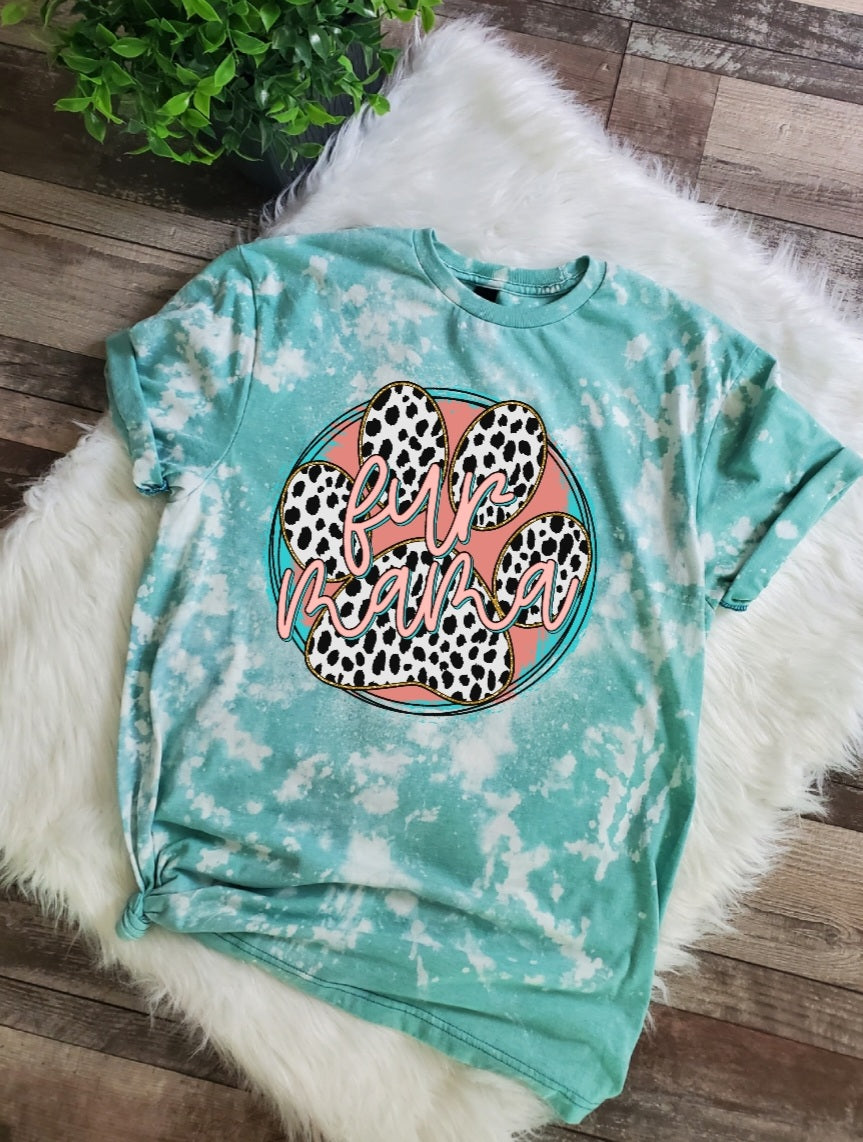Fur Mama Bleached tee