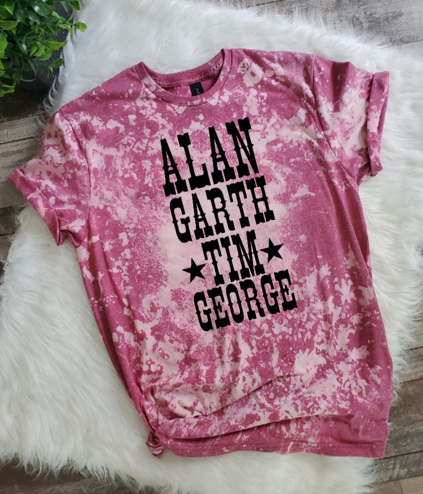 Country Music Legend Bleached tee