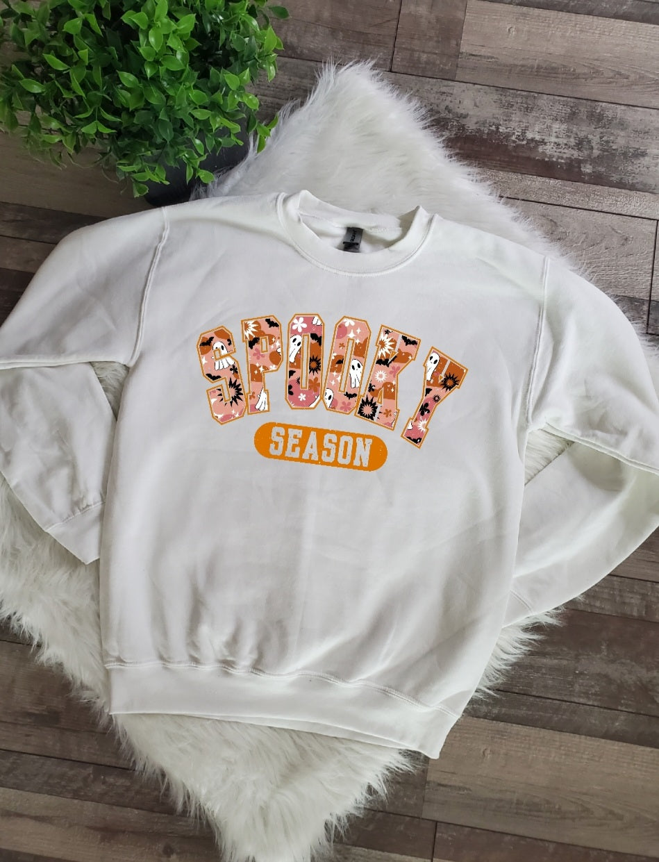 Spooky Season White Sweatshirt