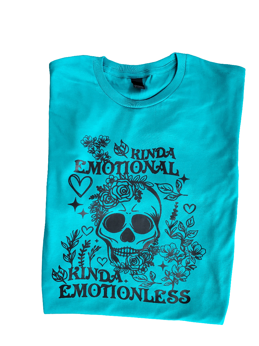 Kinda Emotional Kinda Emotionless Screen Print Tee