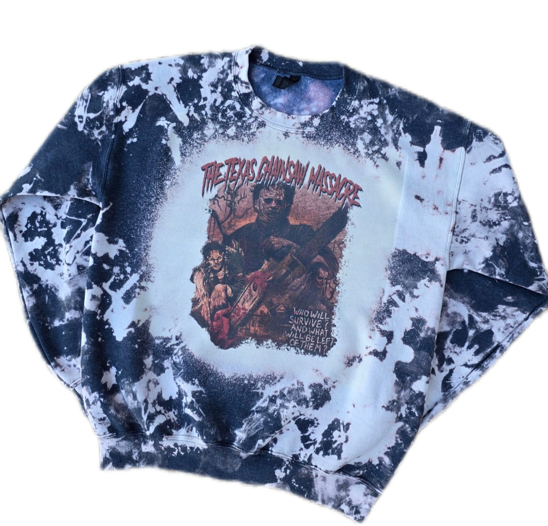 Texas Chainsaw Massacre Bleached Sweatshirt