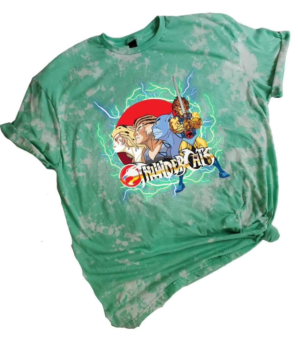 Thunder Cats Characters Bleached Tee