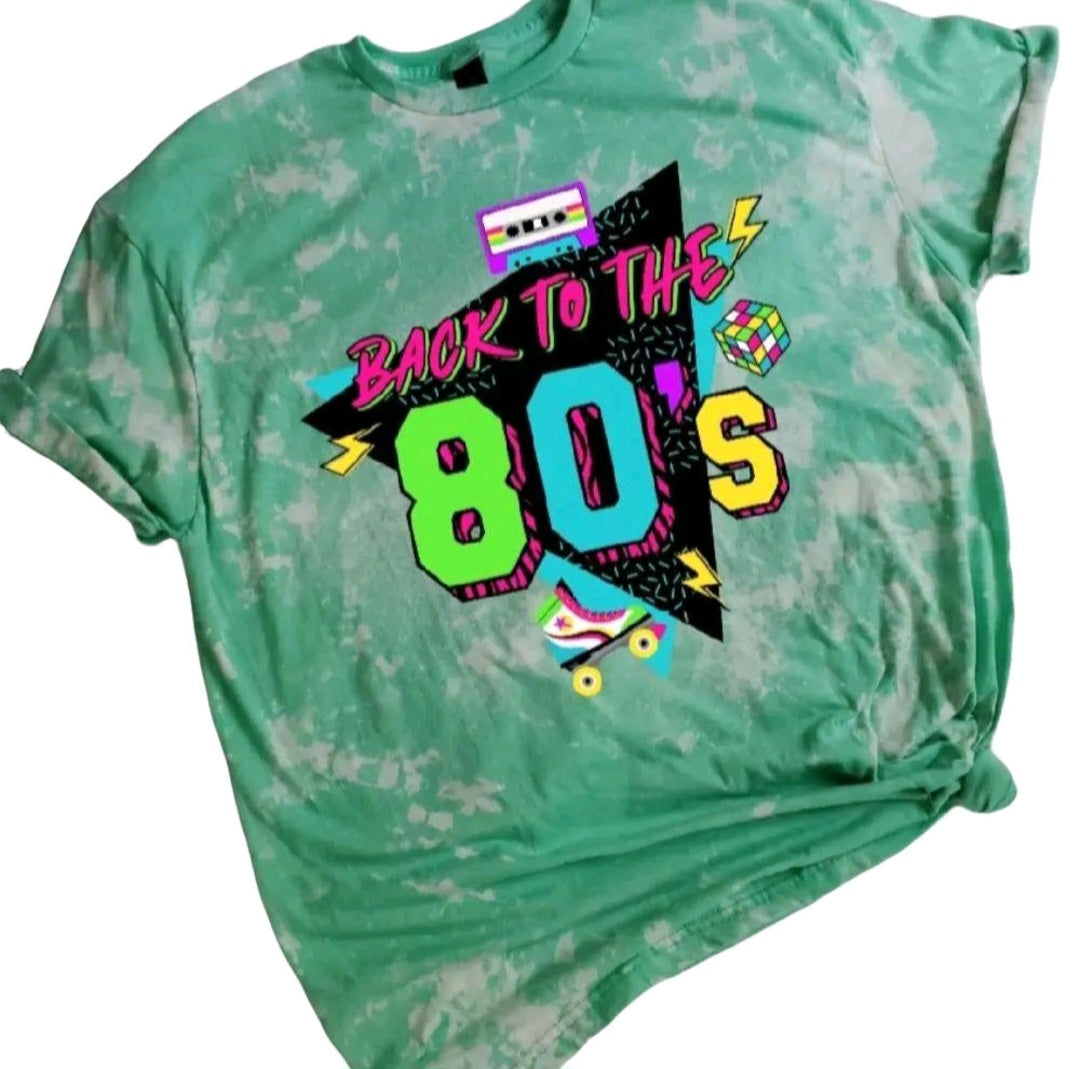 Back To The 80's Bleached Tee