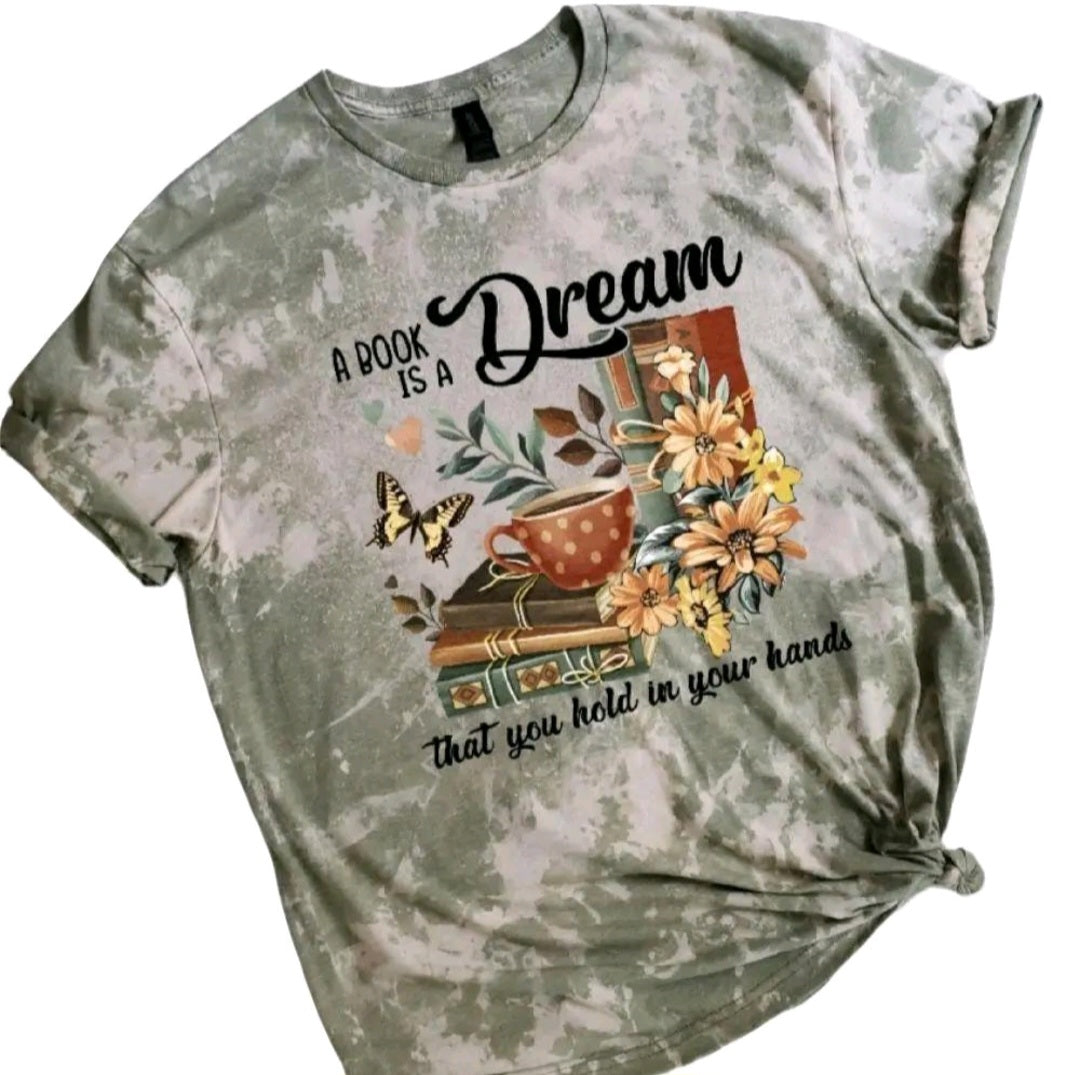 A Book Is A Dream Bleached Tee