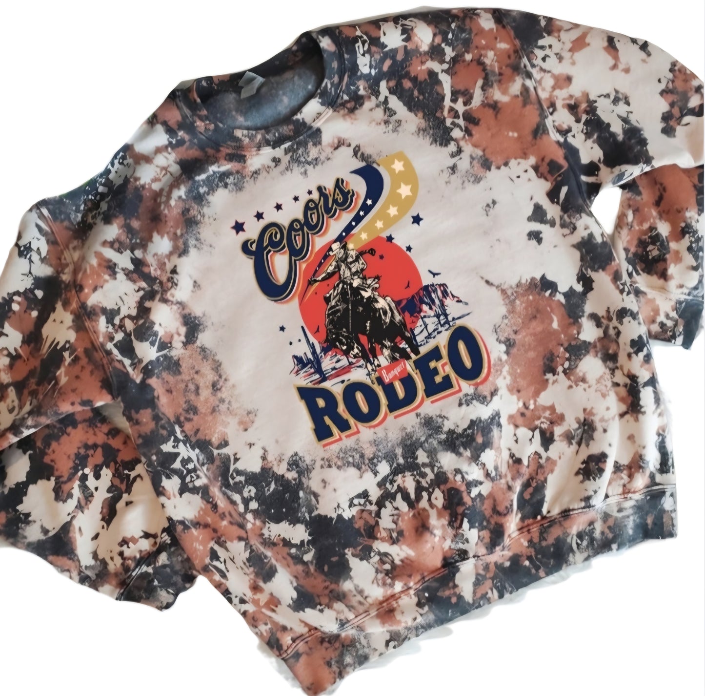 Coors Rodeo Cowhide Bleached Crewneck