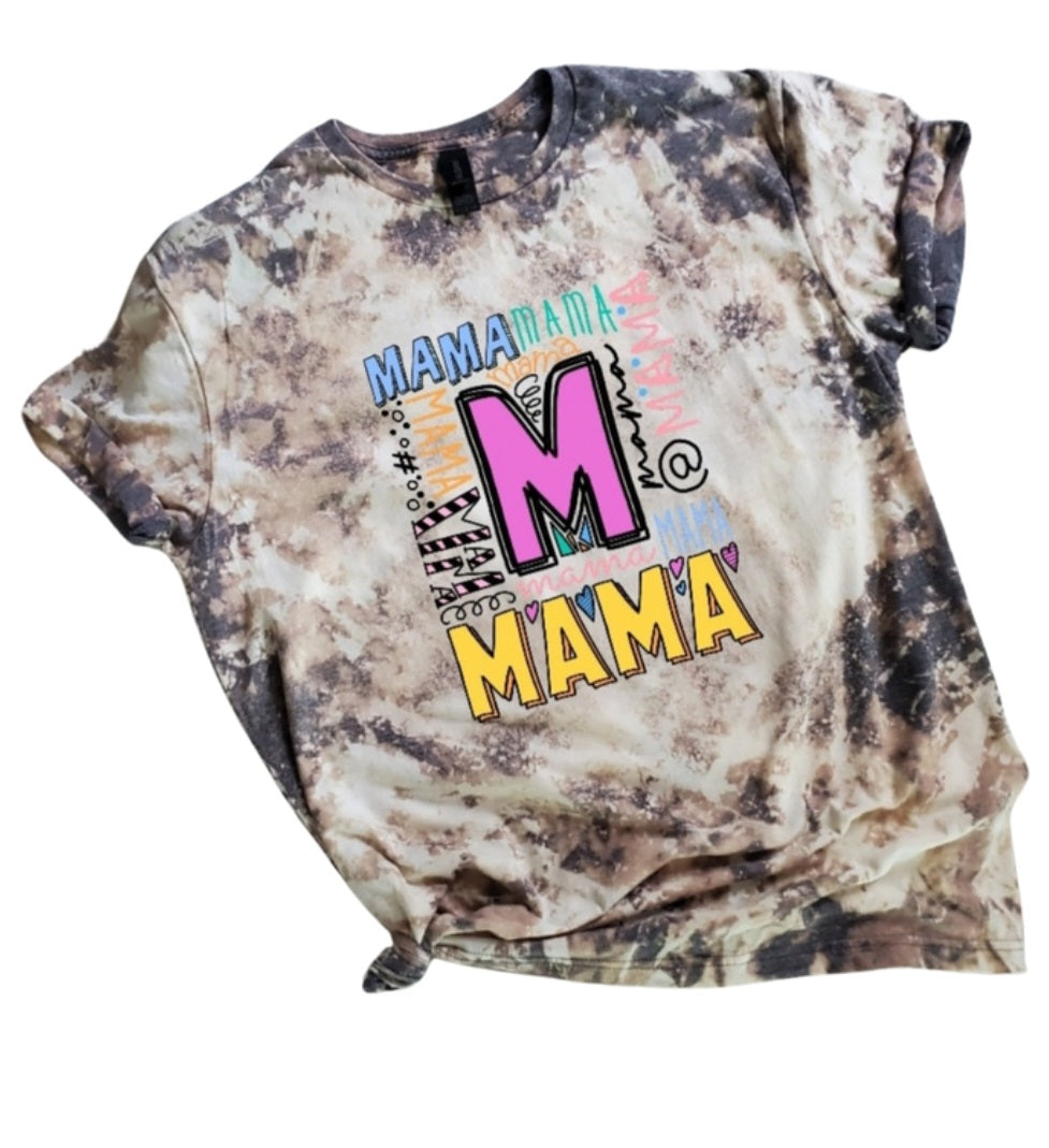 Mama Mama Mama Bleached Tee