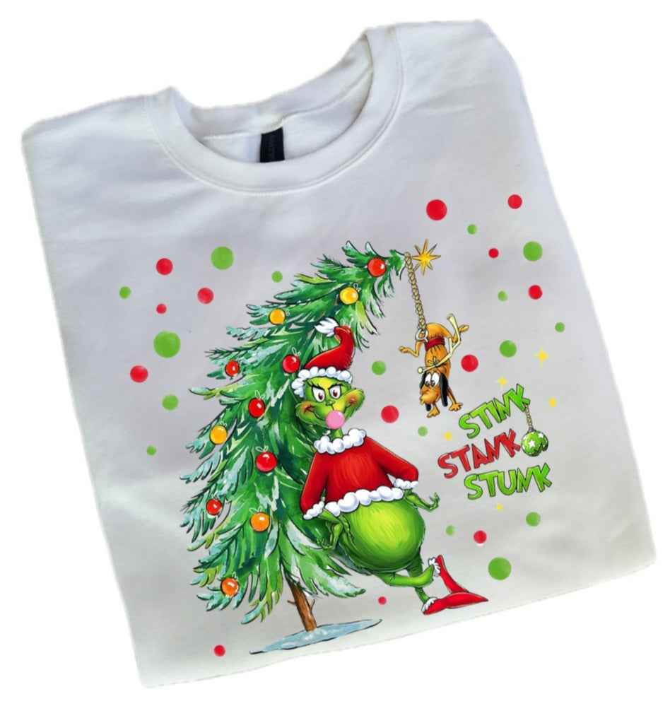 Stink Stank Stunk Grinch Sweatshirt