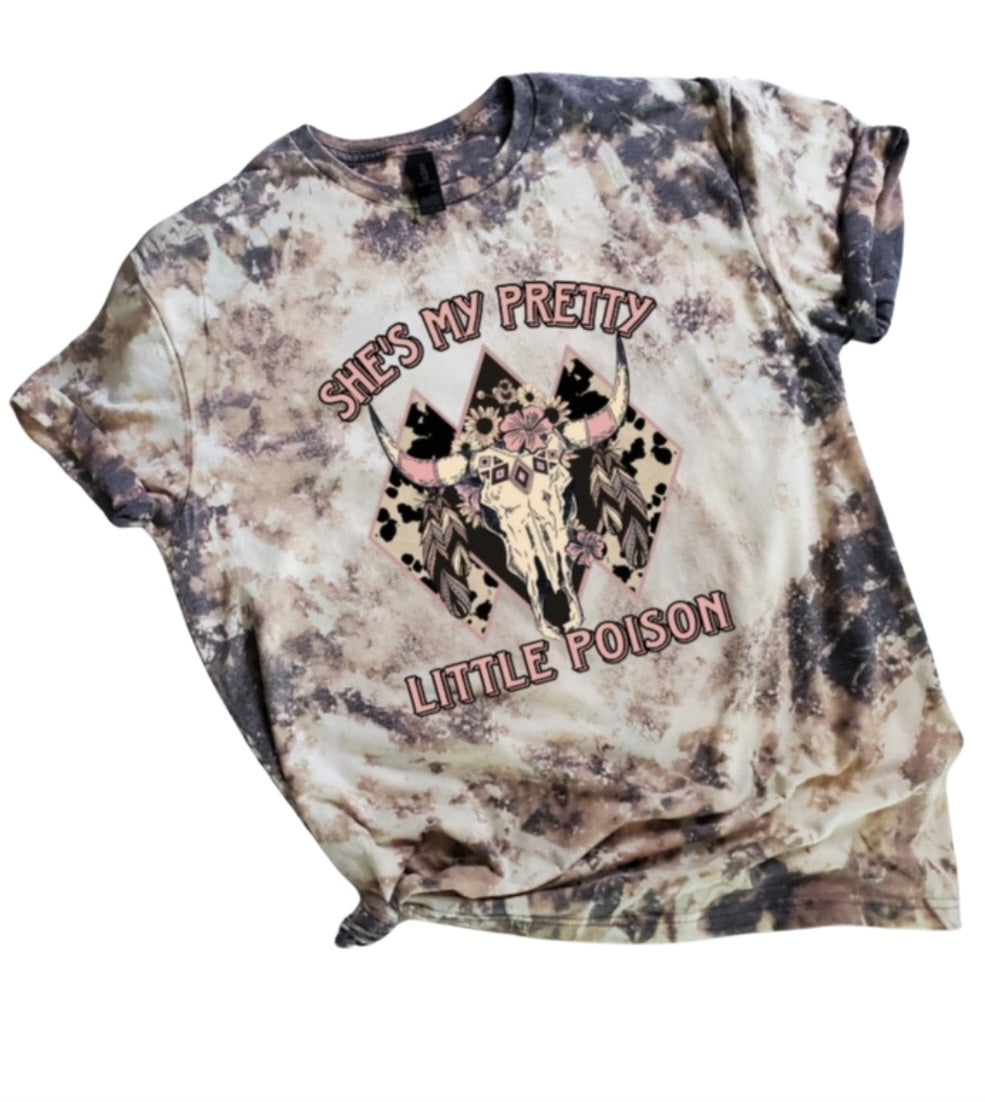 She My Pretty Little Poison Bleached tee