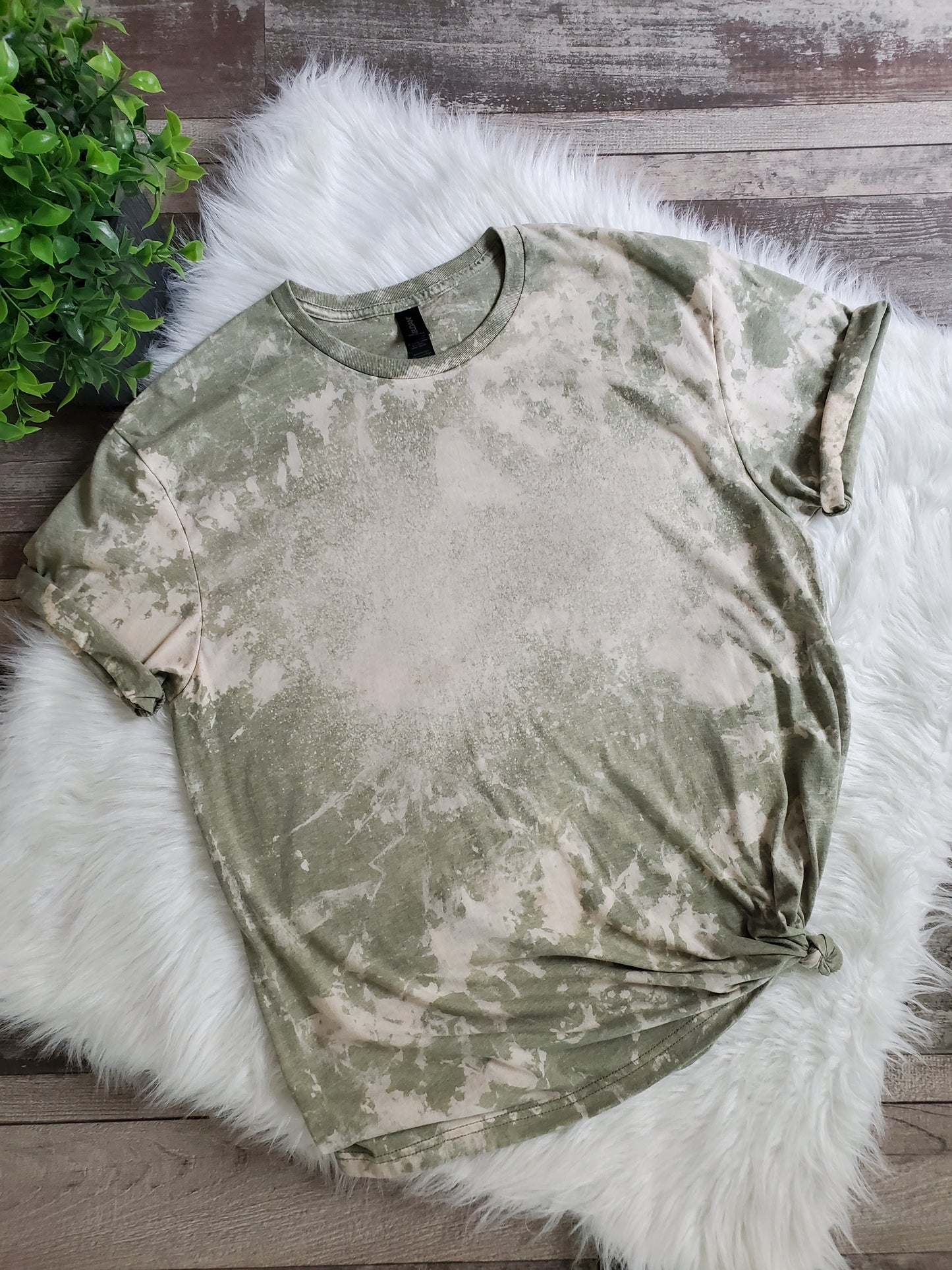 Bleached Tee "NO PRINT"