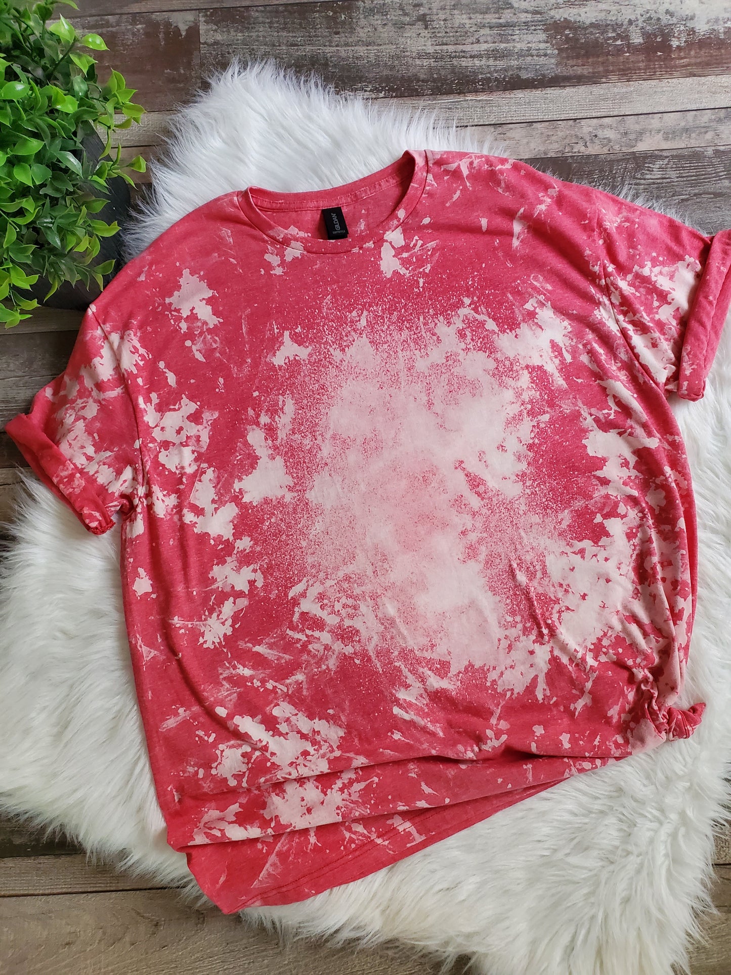 Bleached Tee "NO PRINT"