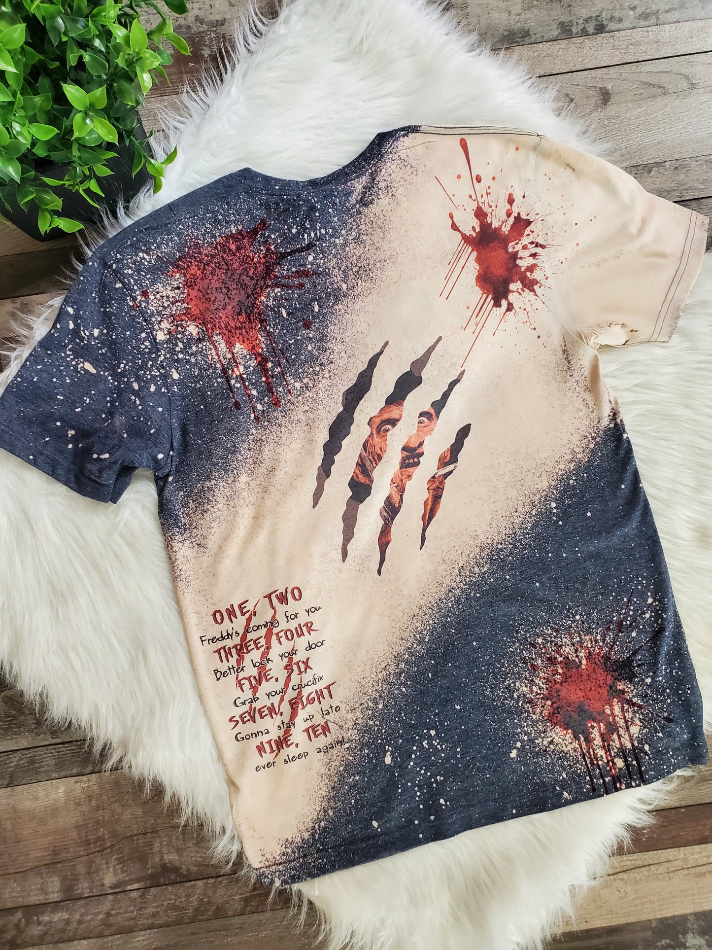 Freddy Krueger Halloween Bleached Tee