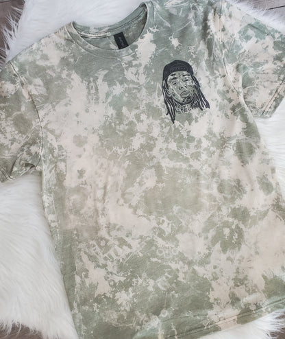 Life a B Better Yet A Dumb Broad Bleached tee