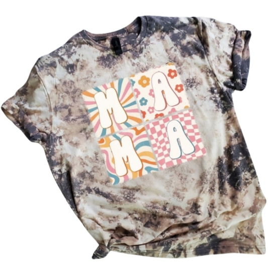 Mama Retro Bleached Tee