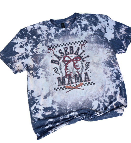 Baseball Mama Bleached Tee