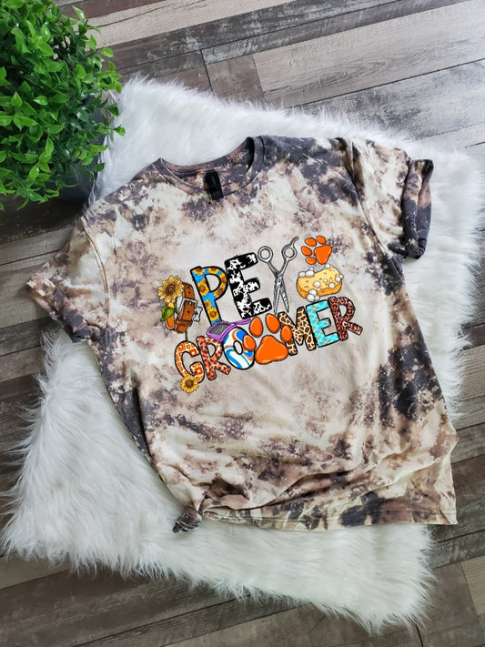 Pet Groomer Bleached tee