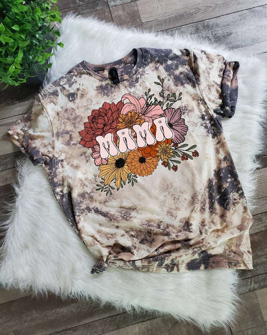 Floral Mama Bleached tee