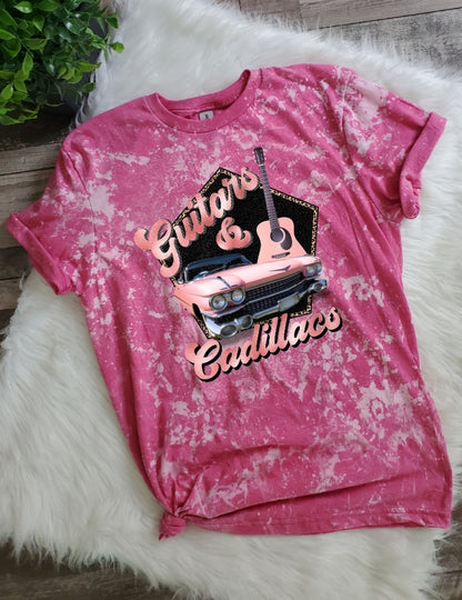 Guitars & Cadillacs Bleached tee