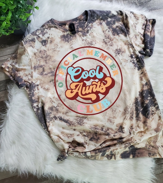 Cool Aunts Bleached Tee