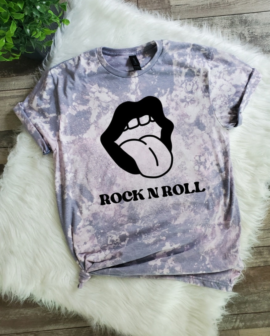 Rock N Roll Bleached Tee