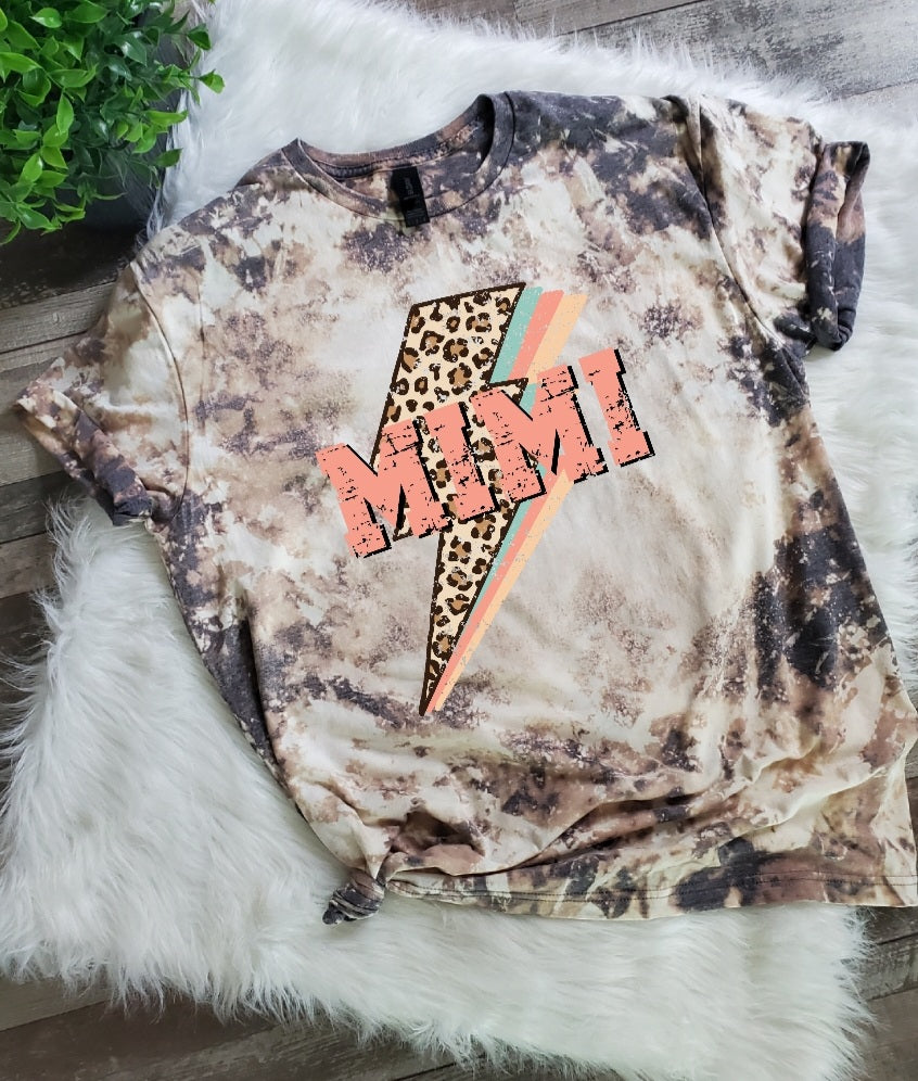 Mimi Leopard Bleached Tee