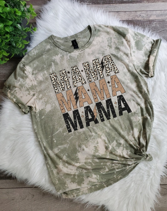 Mama Mama Mama Bleached Tee