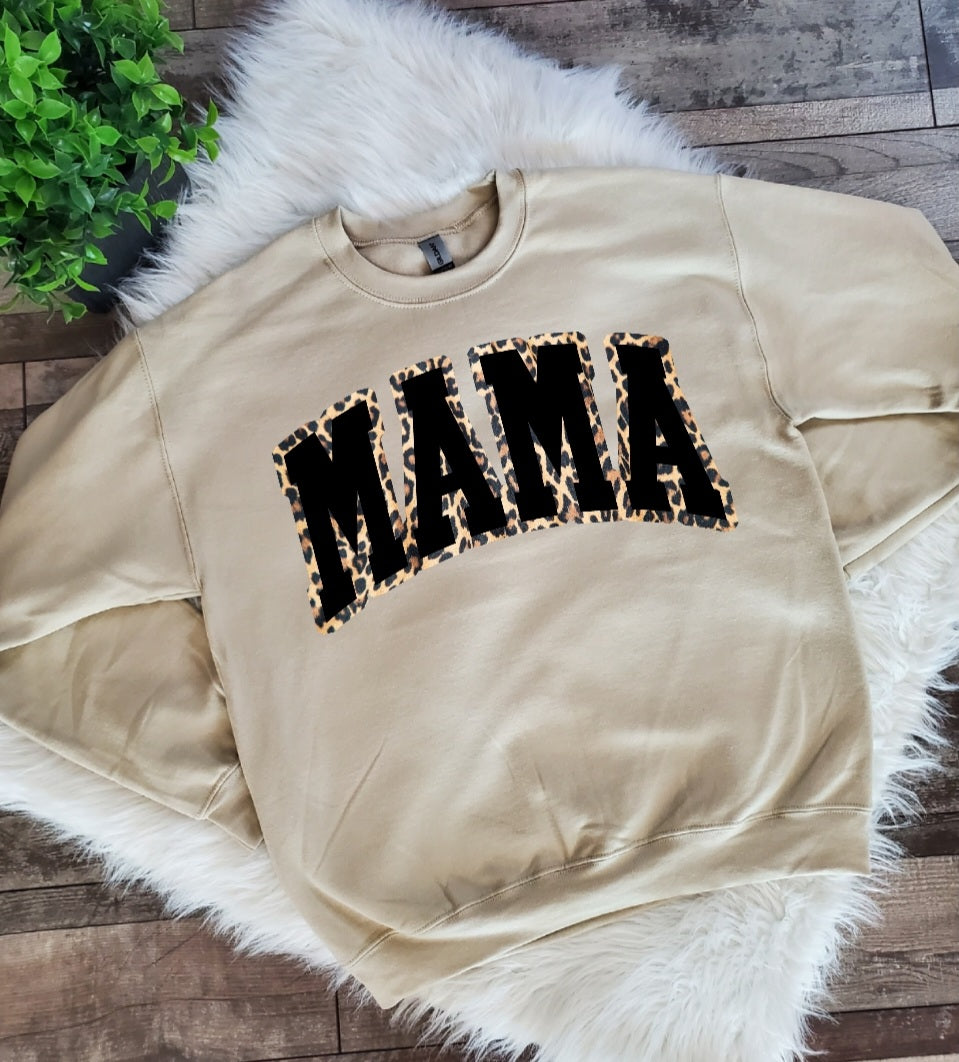 "READY TO SHIP" Mama Leopard Sweatshirt