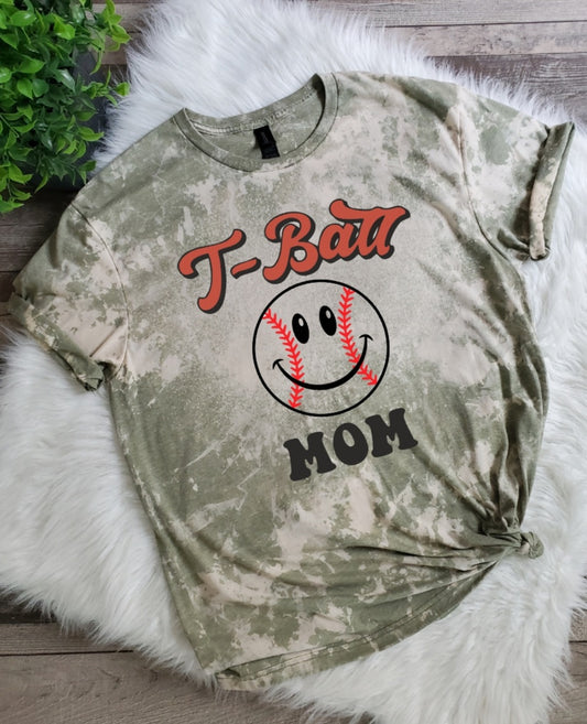 T-ball Mama Bleached Tee