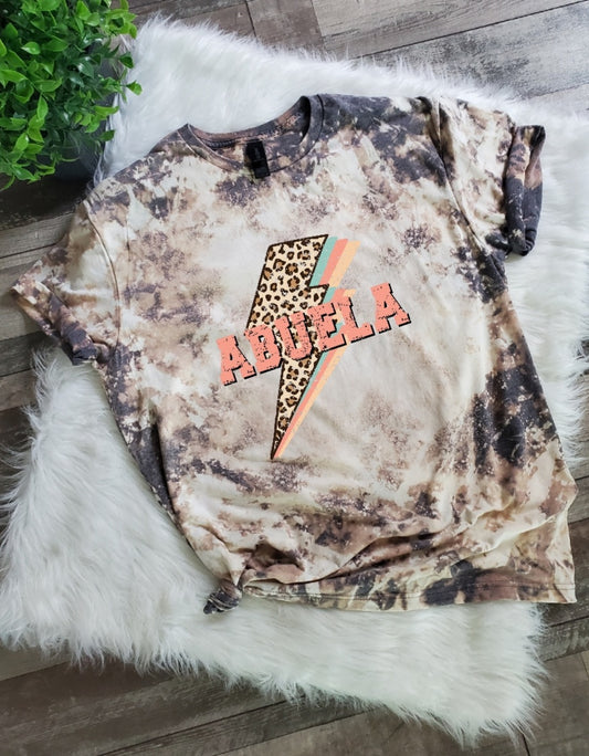 Abuela Leopard Bleached Tee