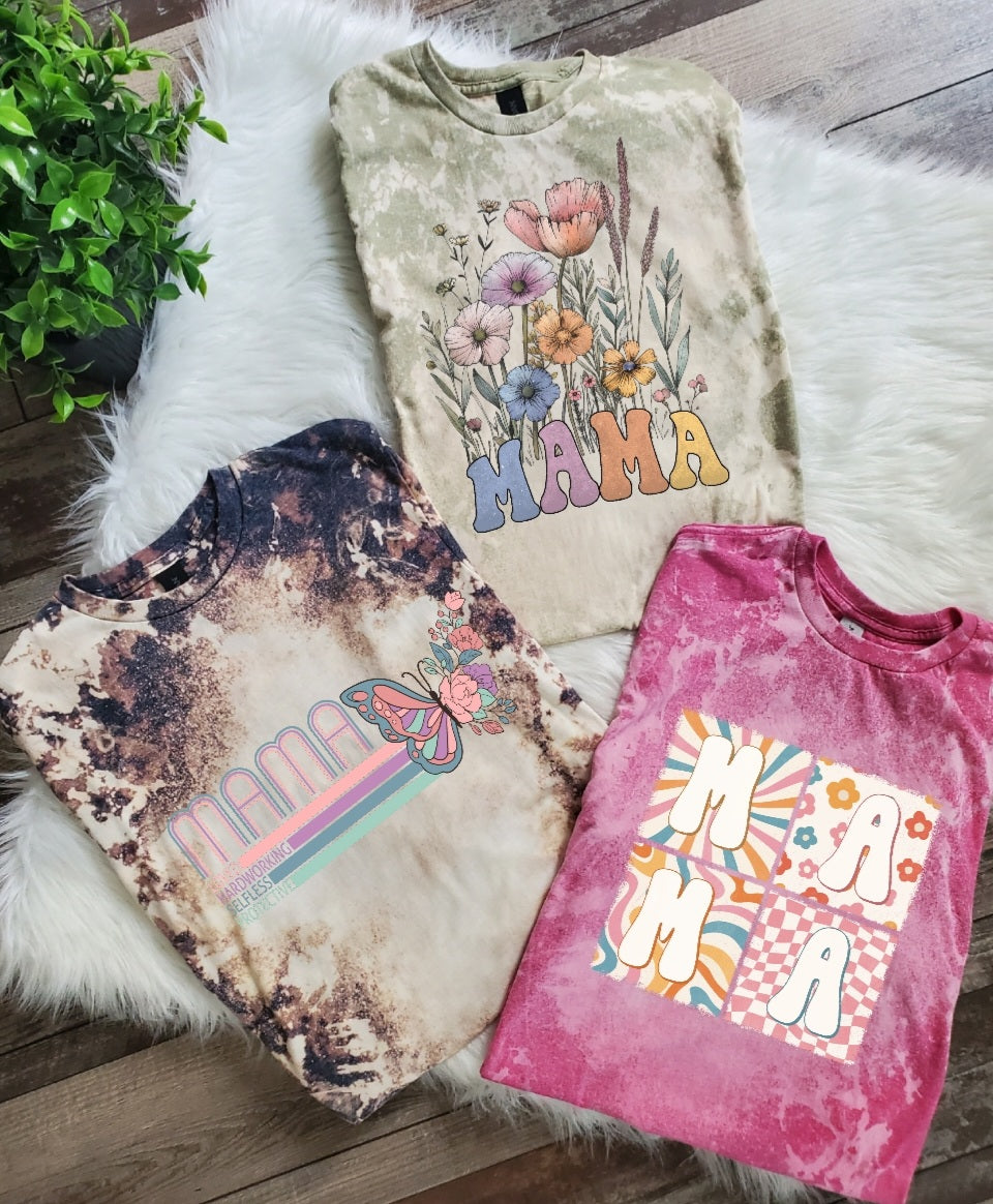 Mama 3 Bleached Tee Bundle