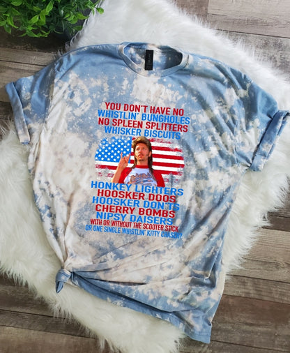 Joe Dirt Famous Lines Bleached Tee