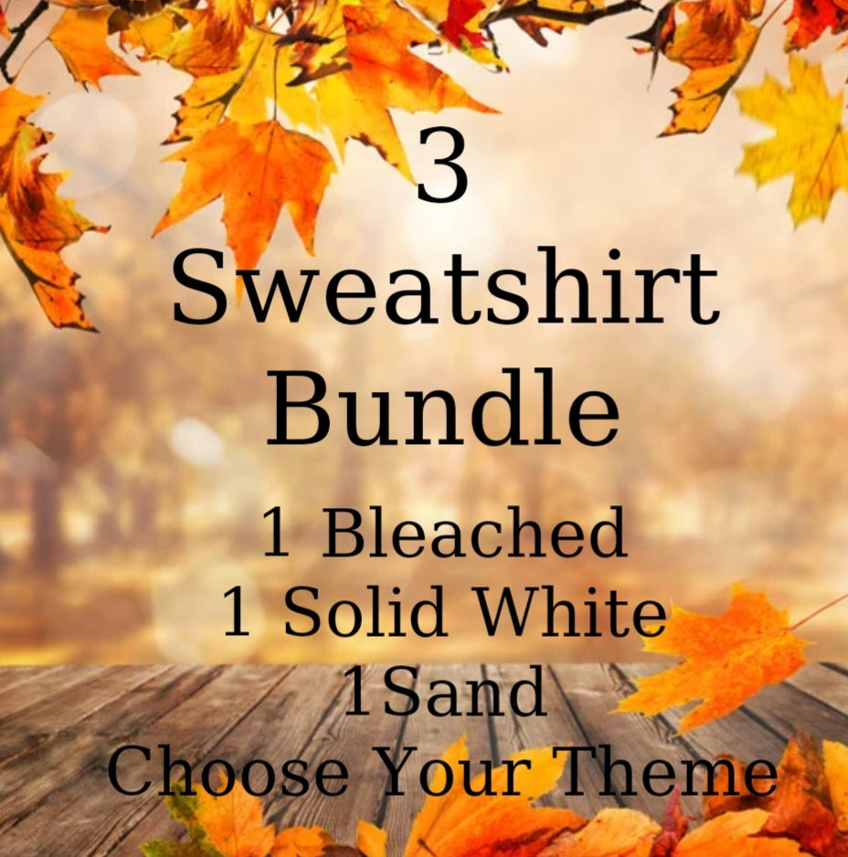 3 Sweatshirt Bundle