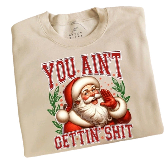You Ain't Gettin Shiit Christmas Sweatshirt
