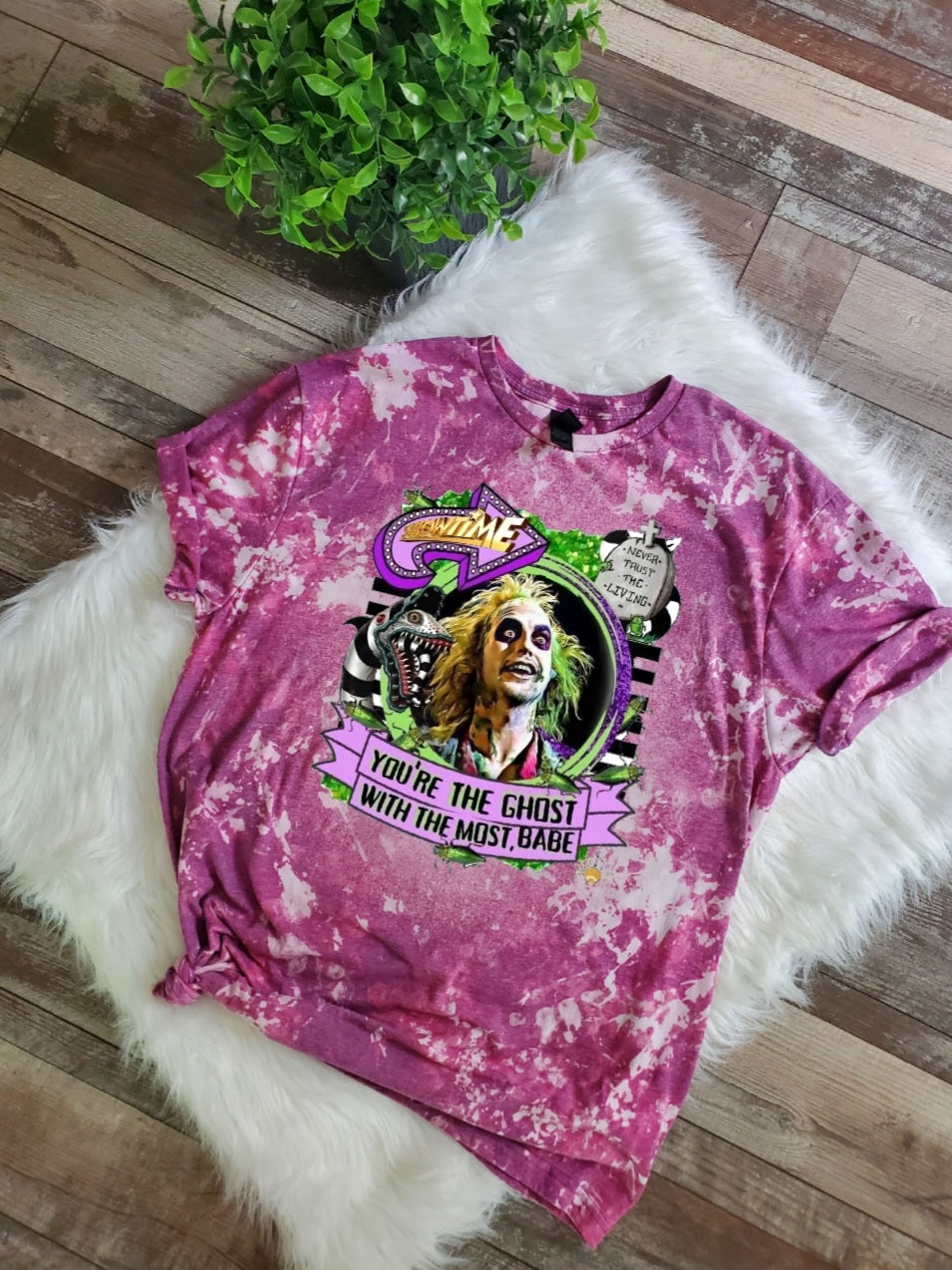 Beetle Juice Bleached Tee