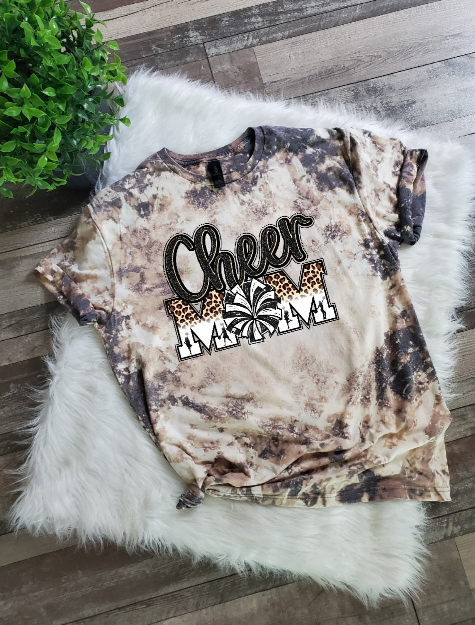 Cheer Mom Bleached Tee