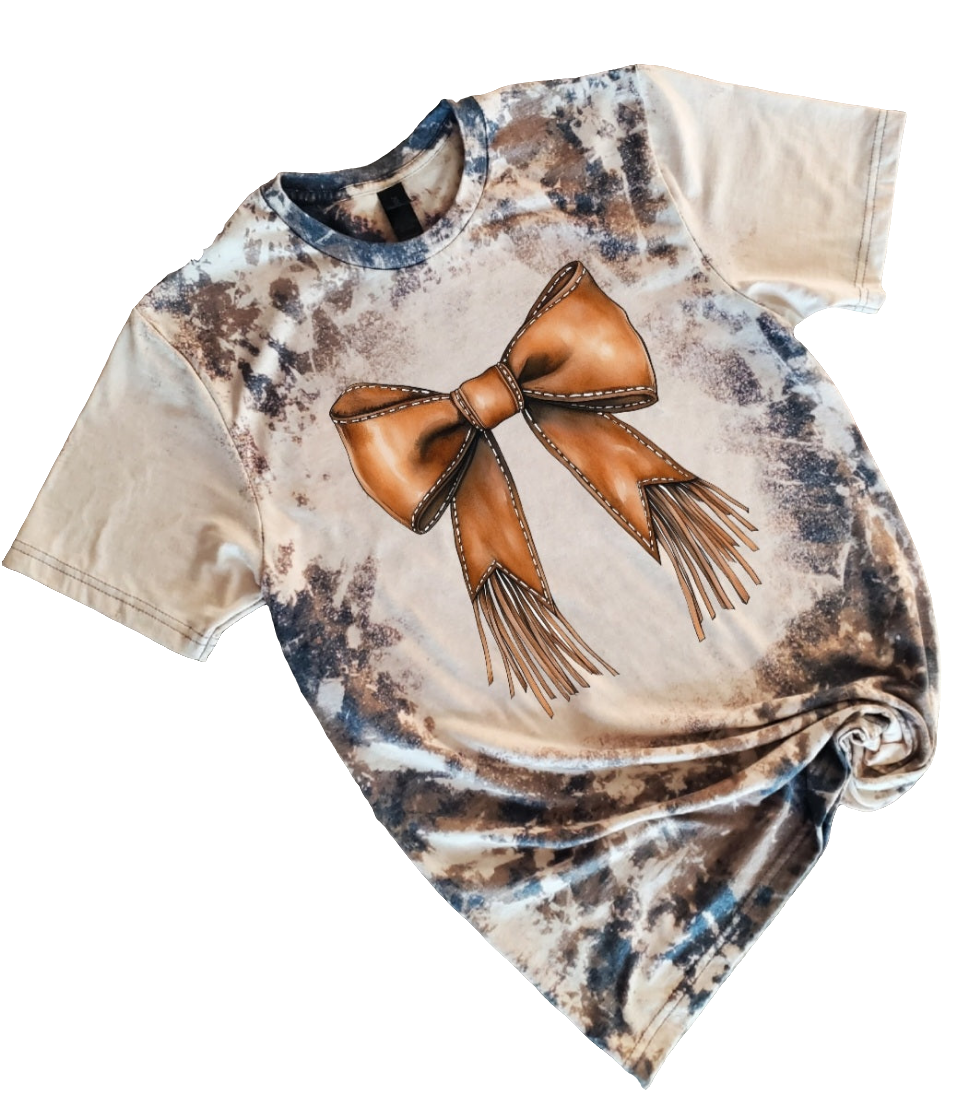 Western Bow Bleached tee