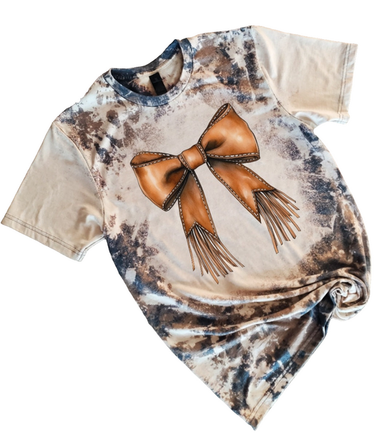 Western Bow Bleached tee