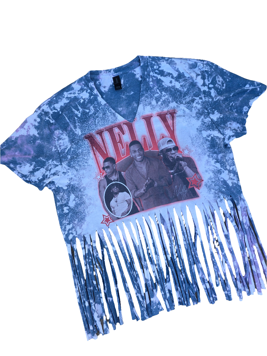 Nelly Fringe Style Tee Bleached Tee