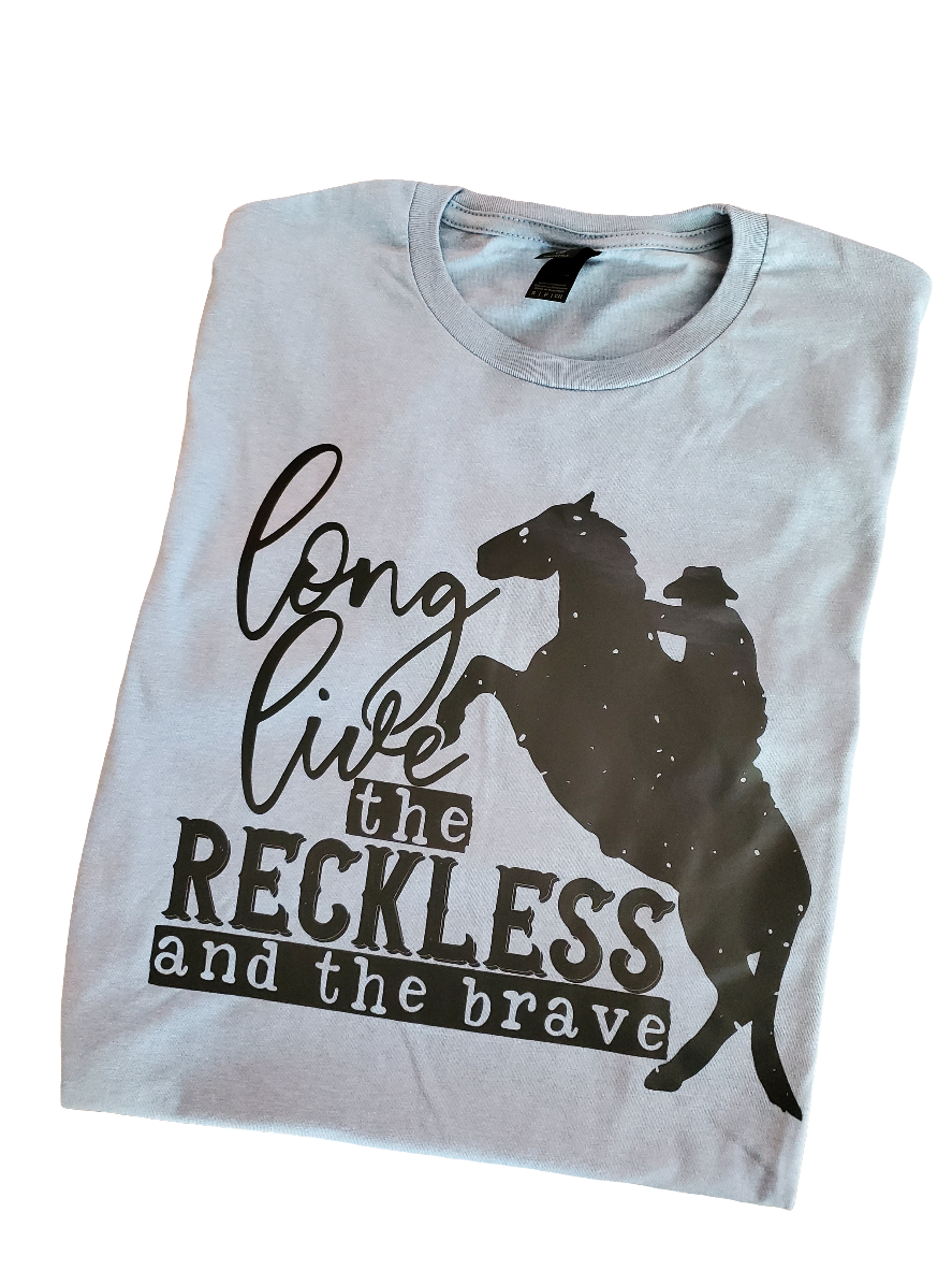 Long Live the Reckless and the Brave Screen Print Tee