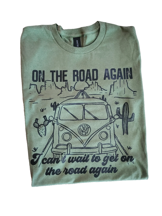 On The Road Again Screen Print Tee