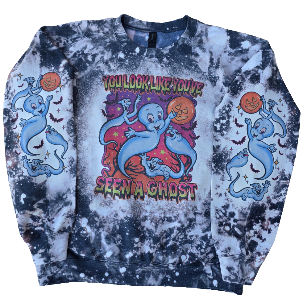 Casper You've Look Like You've Seen A Ghost Bleached Sweatshirt