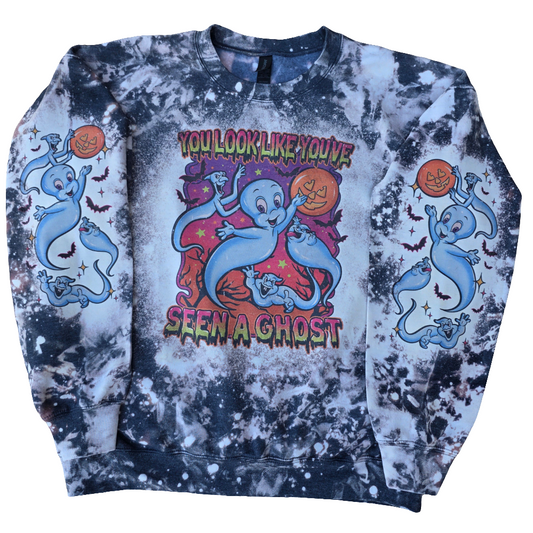 Casper You've Look Like You've Seen A Ghost Bleached Sweatshirt