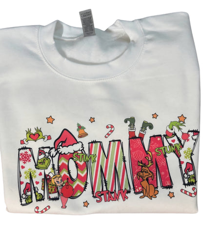 Grinch Sweatshirt with Custom Names