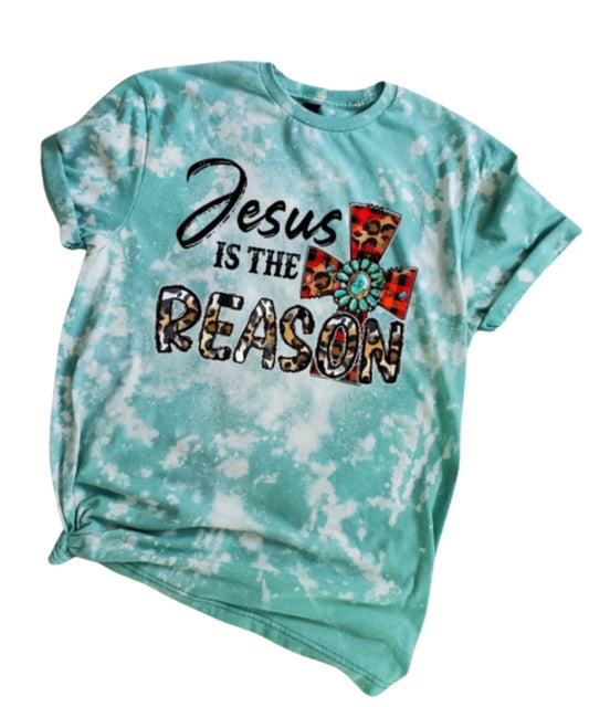 Jesus is the Reason Bleached Tee